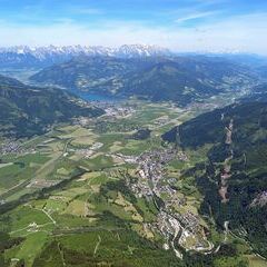 Flugwegposition um 11:40:37: Aufgenommen in der Nähe von Gemeinde Kaprun, Kaprun, Österreich in 2358 Meter